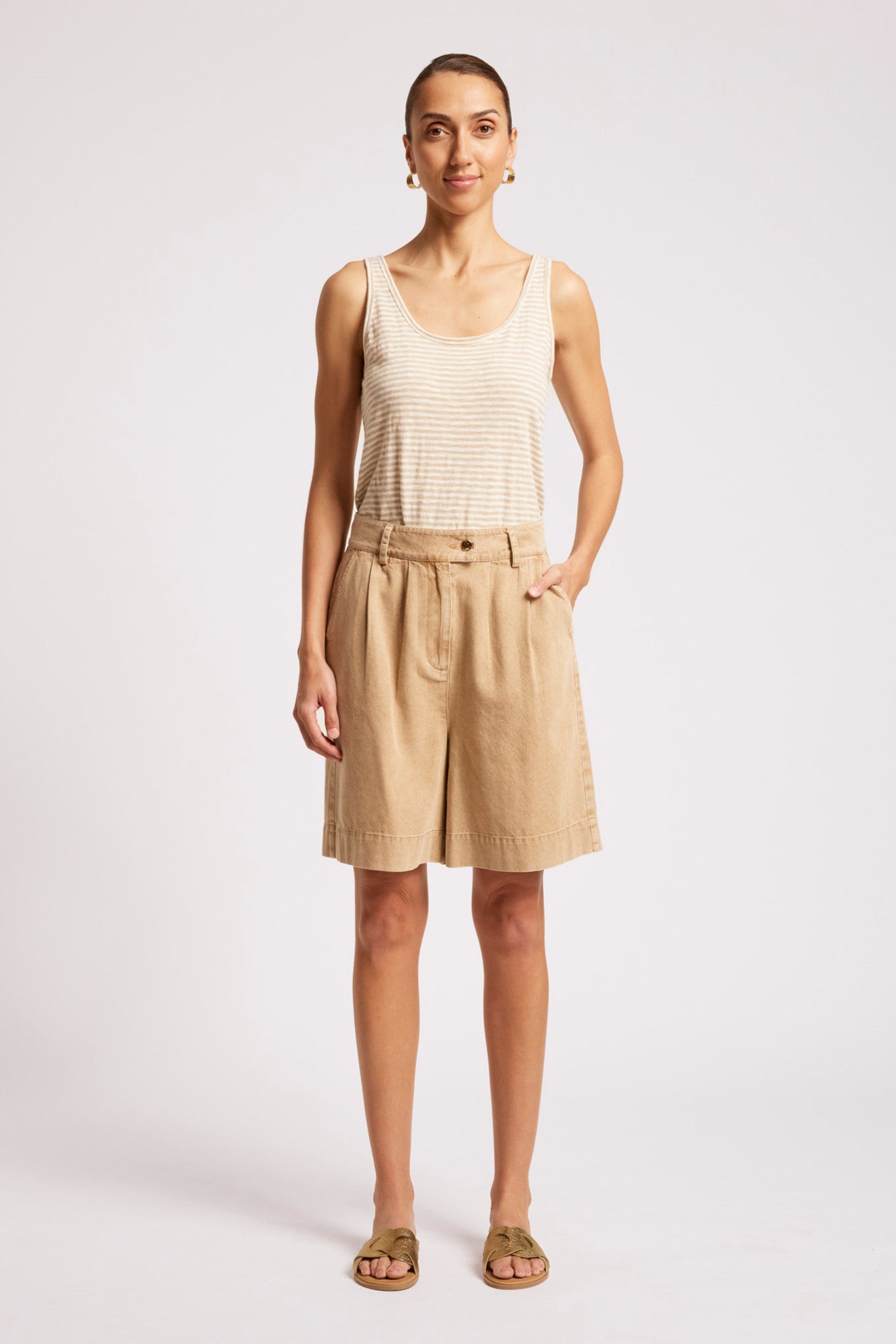 Dusk Denim Short - Dune