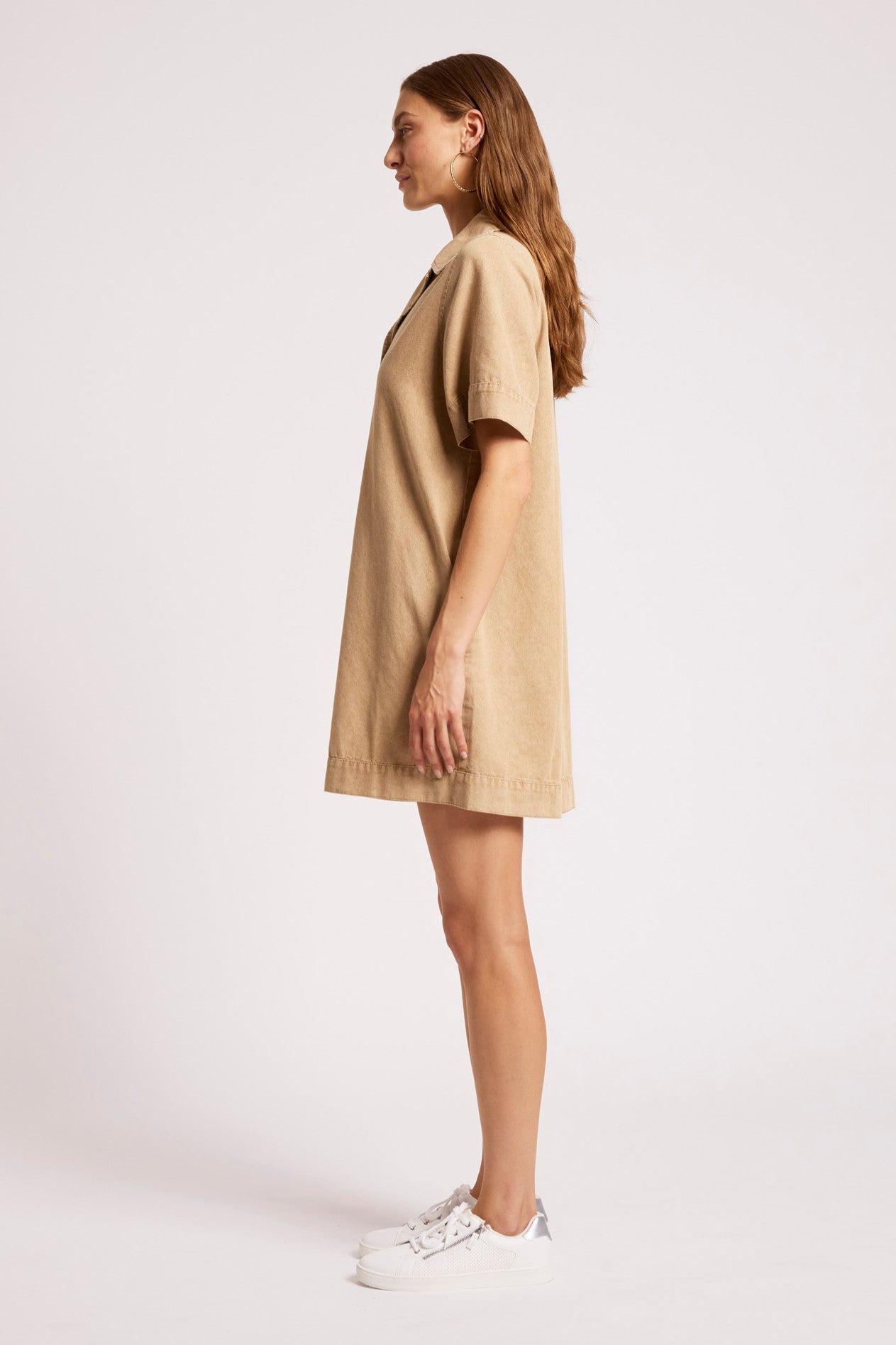 Dusk Denim Shirt Dress - Dune