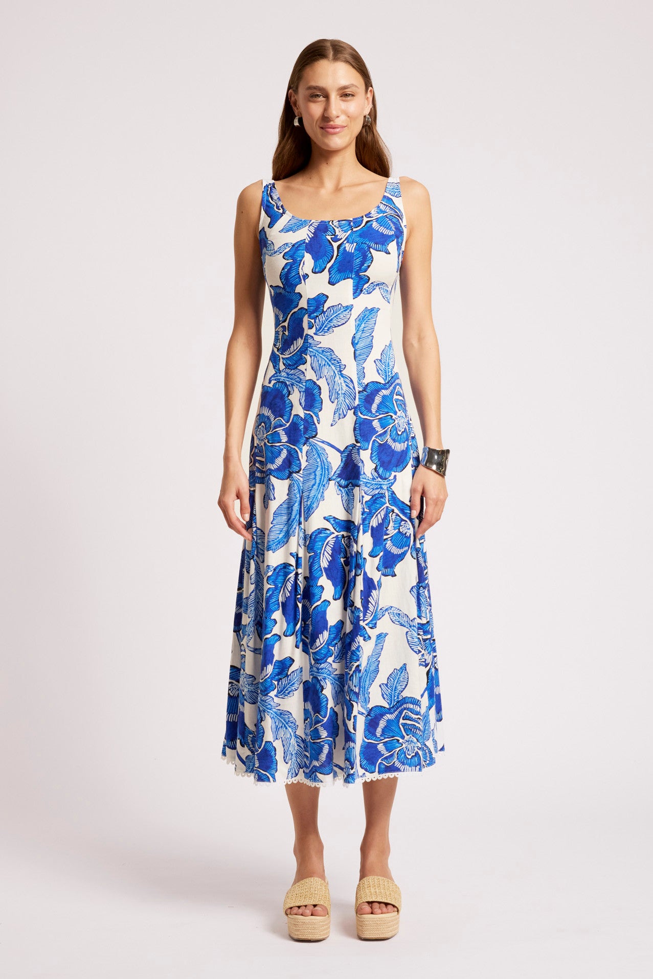 Gaia Tank Maxi Dress - Azure