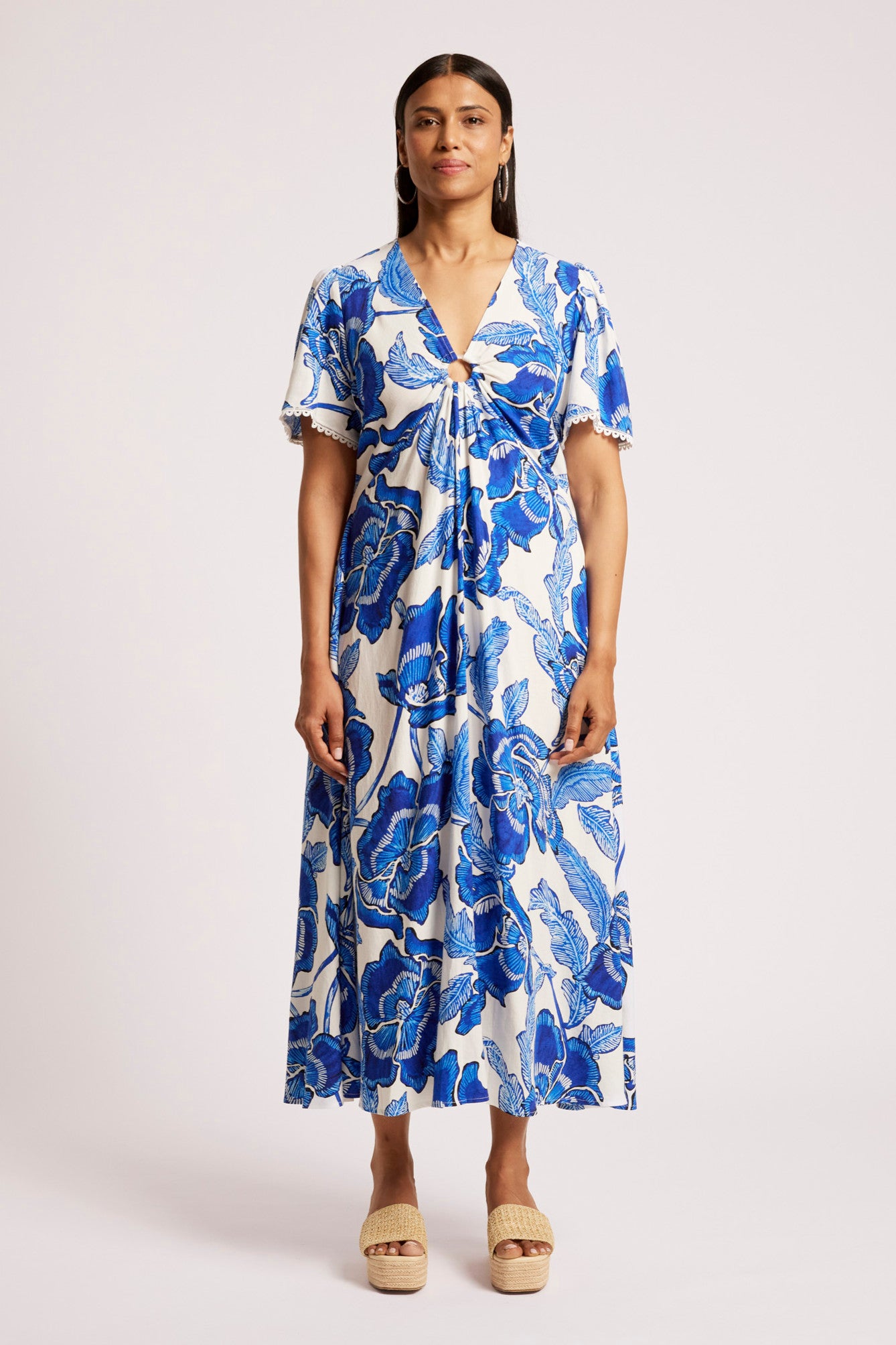 Gaia Maxi Dress - Azure