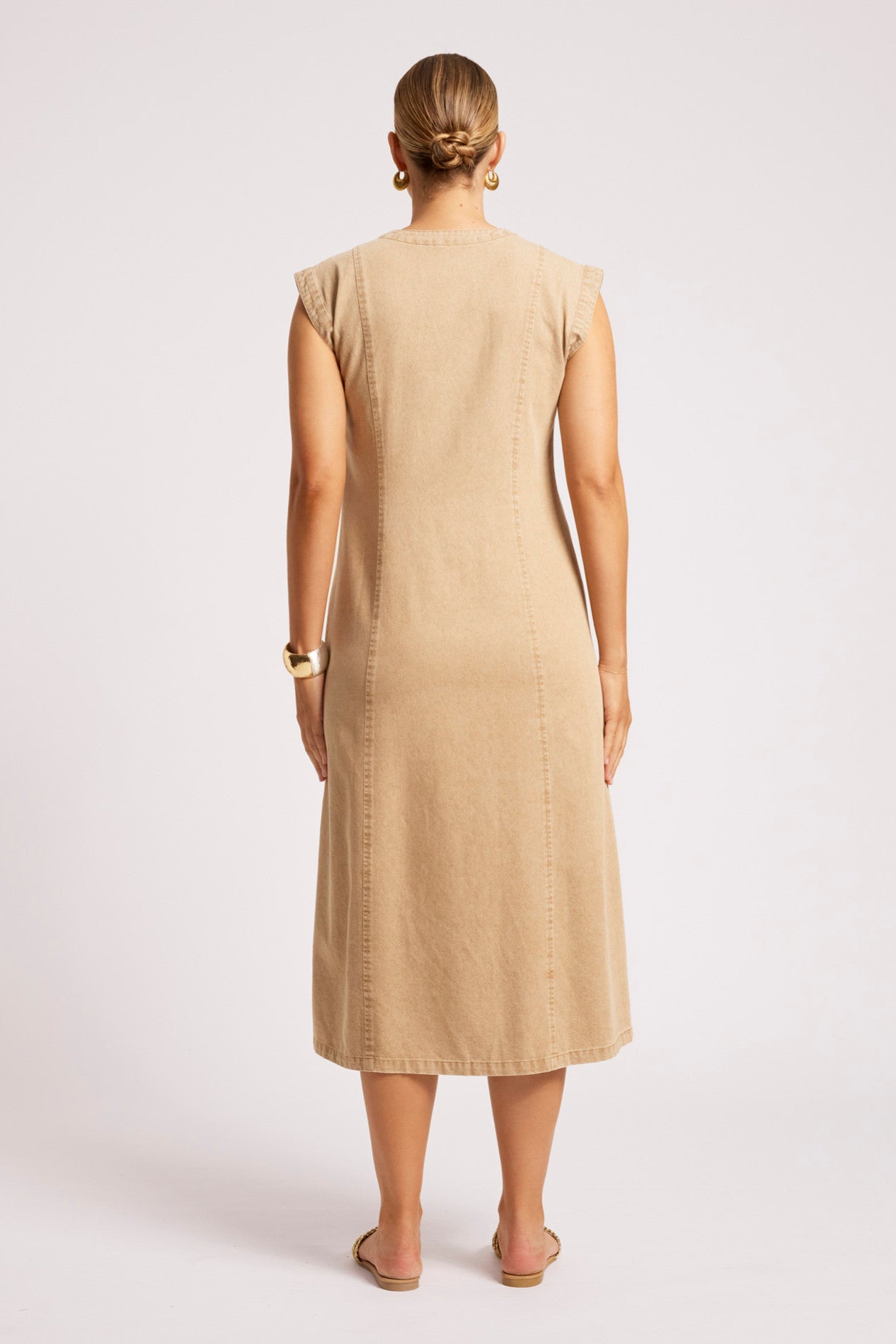 Dusk Denim Maxi Dress - Dune