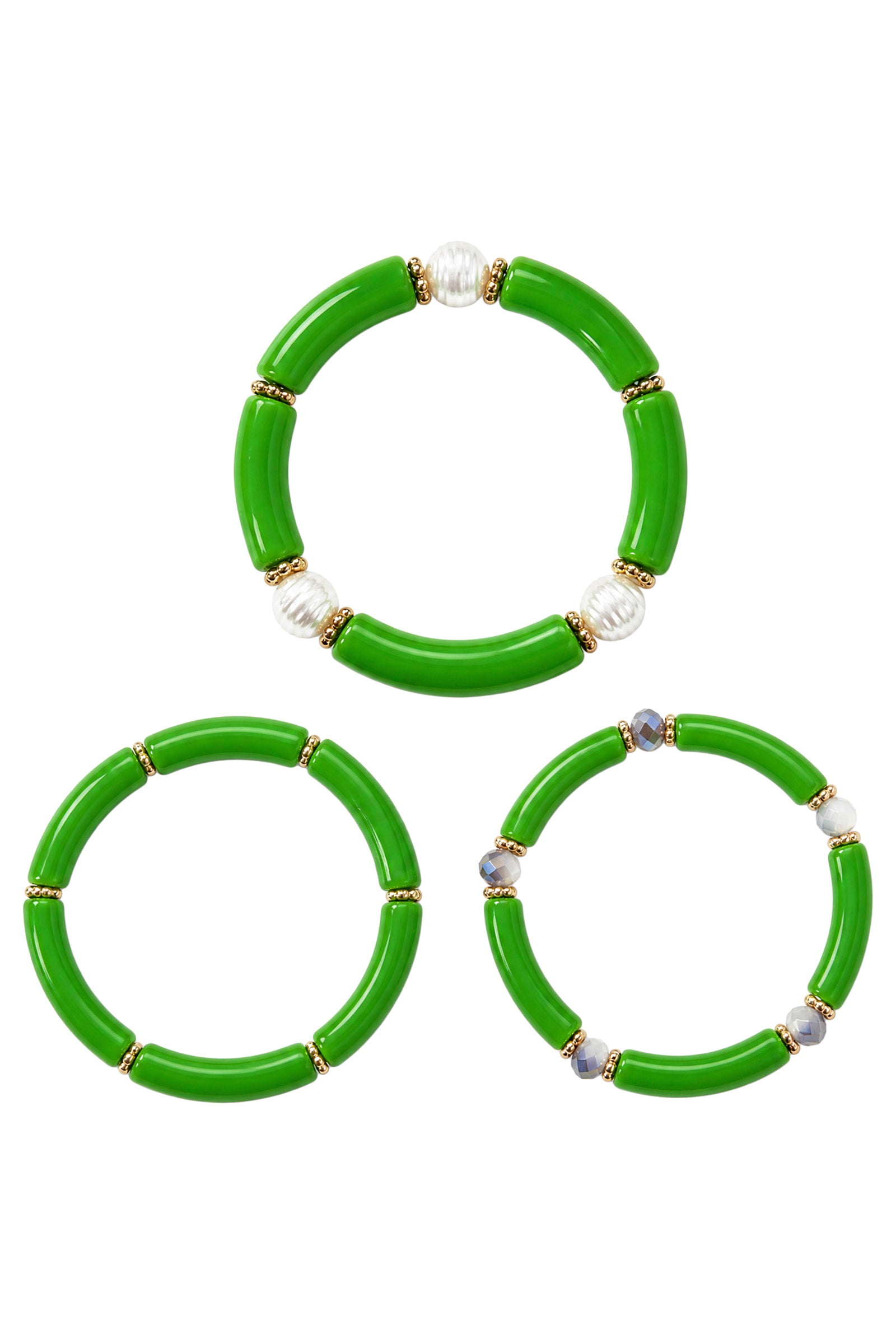 Pelagia Bracelet Set - Green