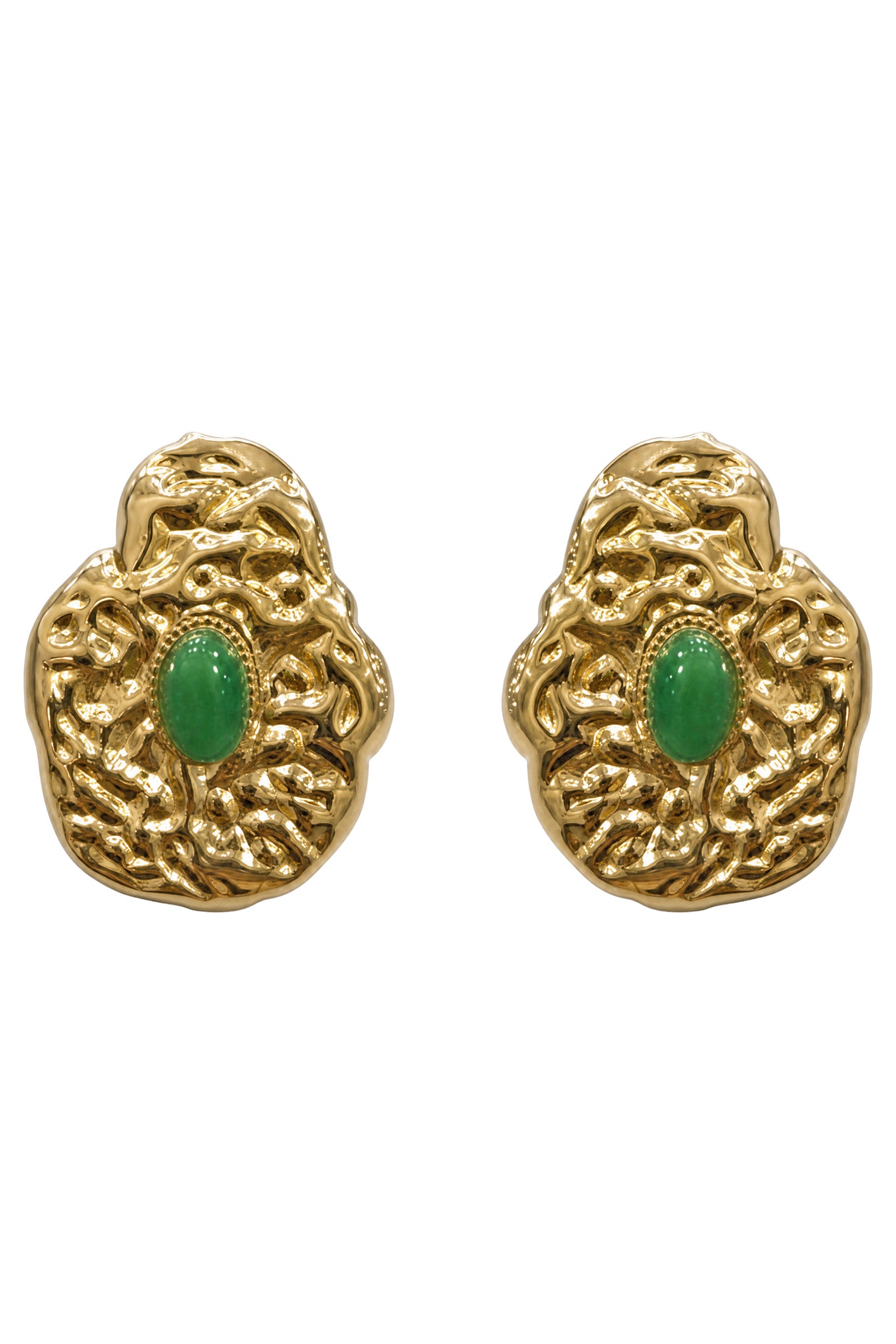 Paloma Earring - Gold / Green
