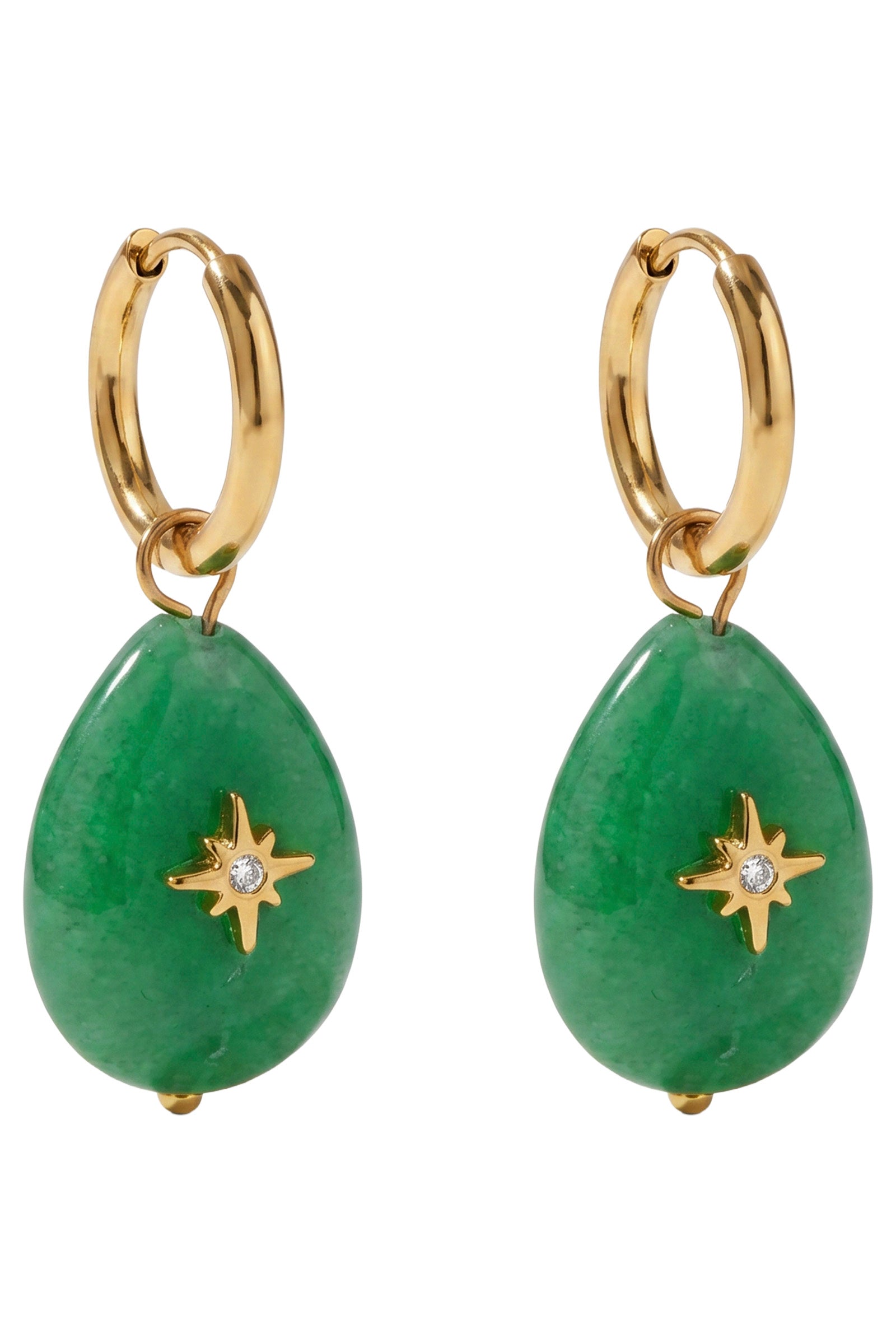 Paloma Earring - Green Drop