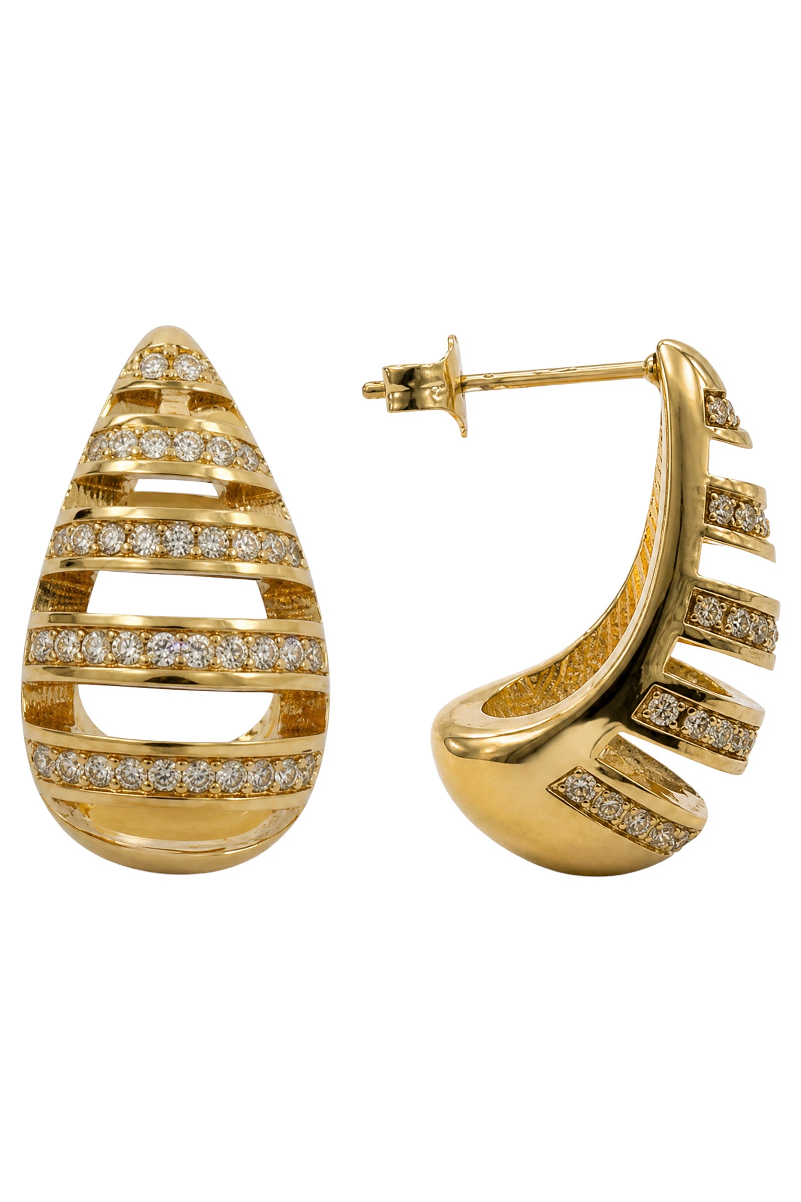 Drift Earring - Gold Teardrop