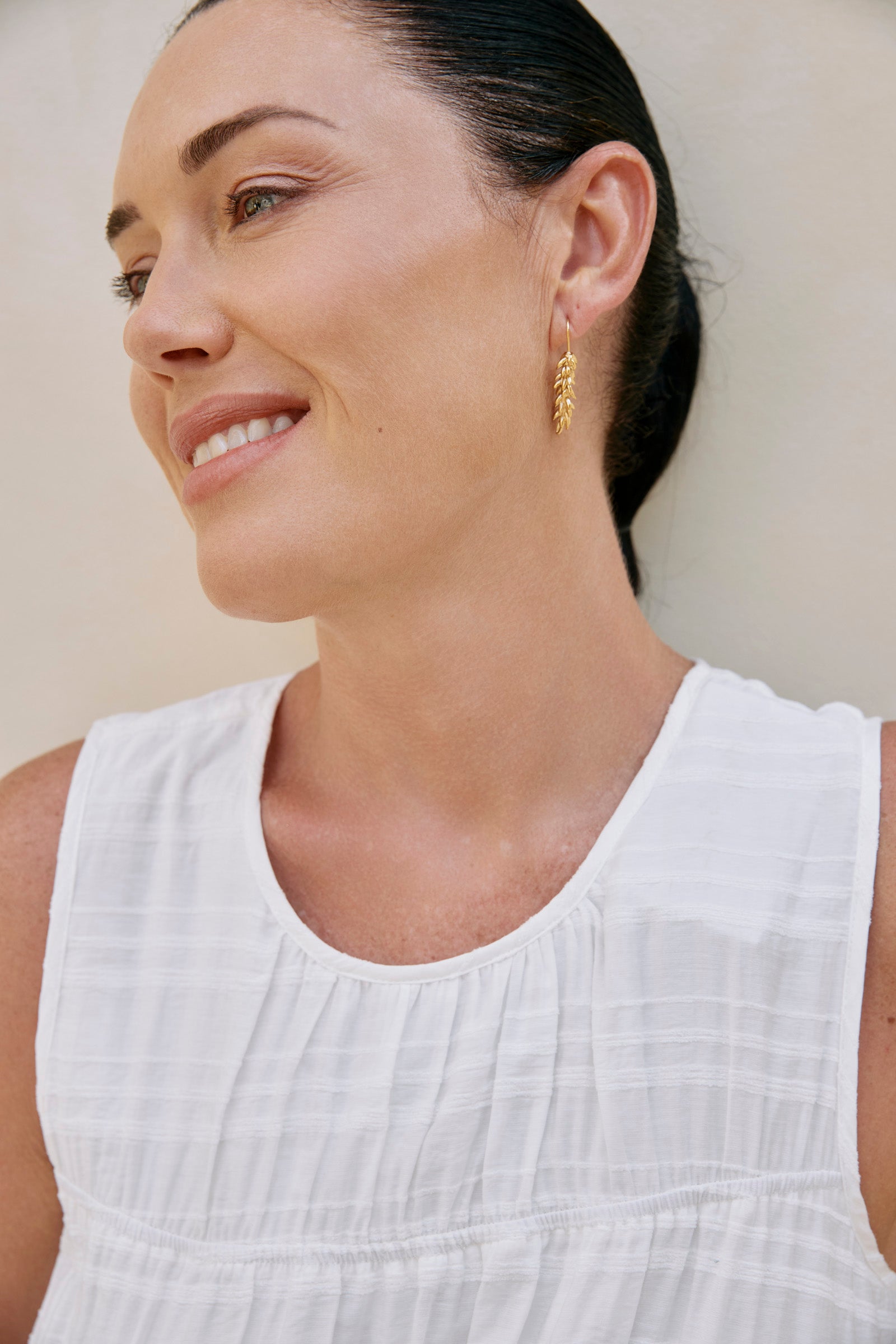 Solara Earring - Gold Leaf
