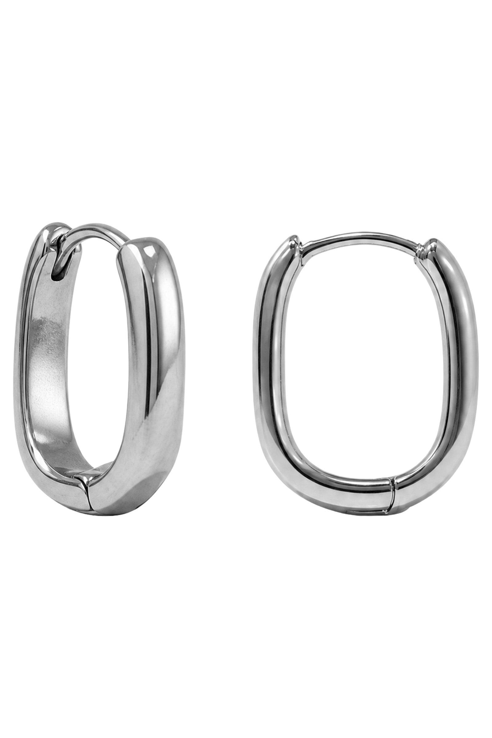 Heritage Earring - Huggie Silver