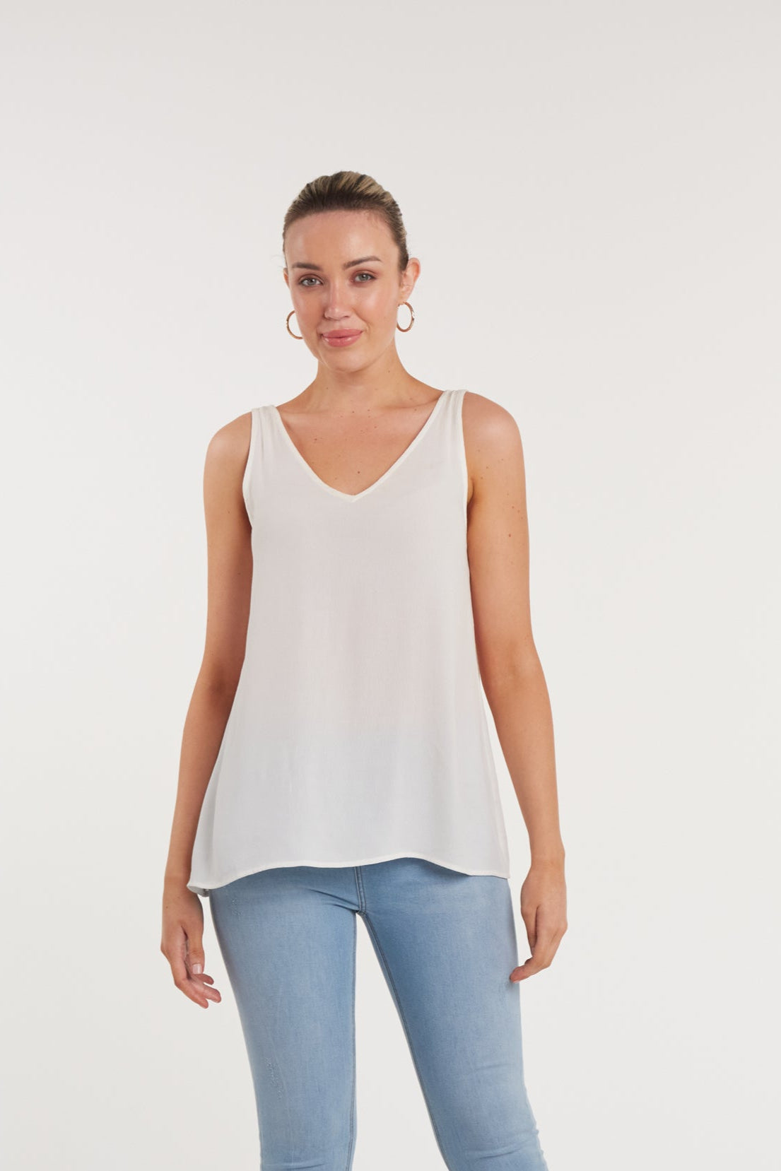 Basic Tank - Ivory - eb&ive Clothing - Basic Top Tank