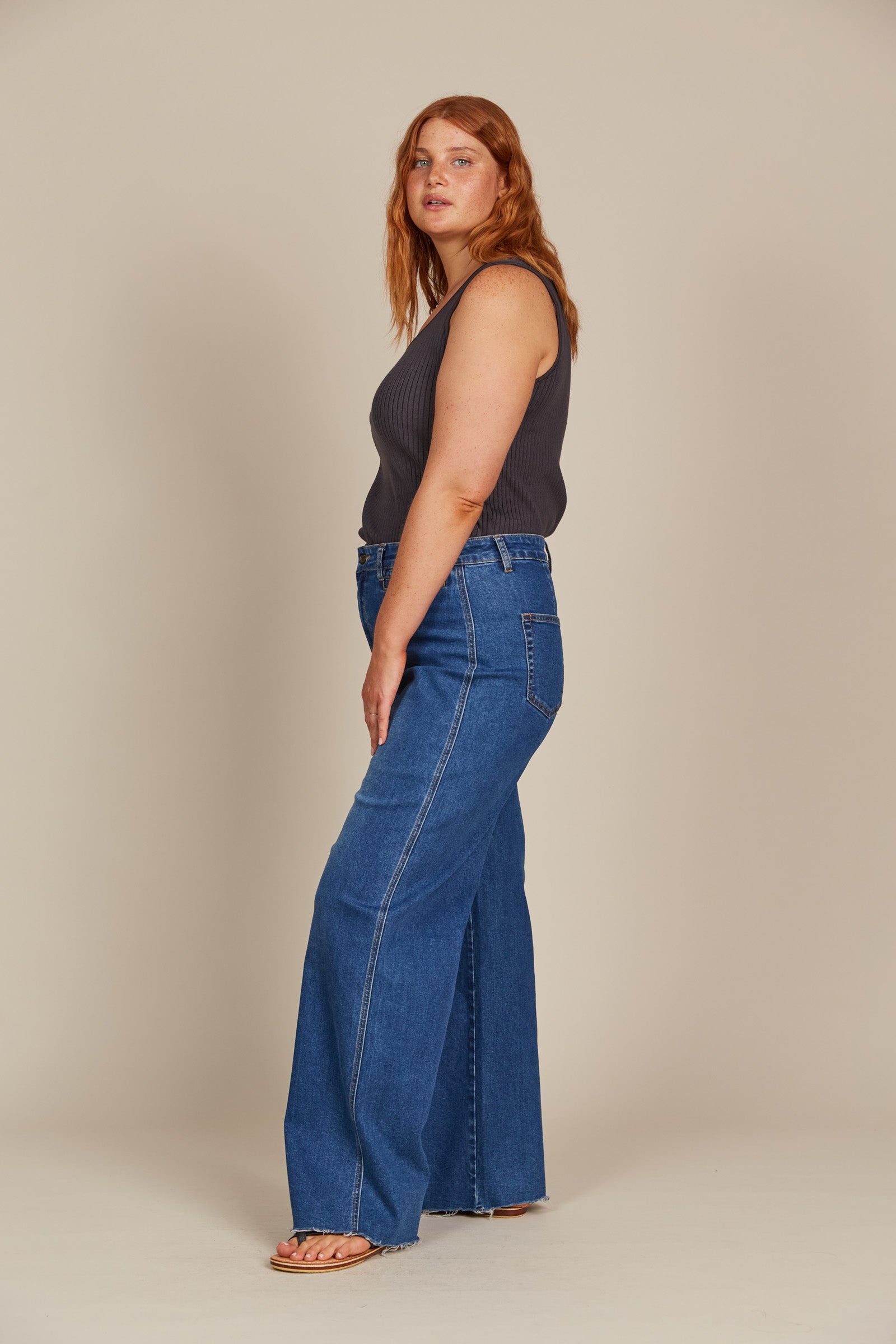 Tate Denim - Denim - eb&ive Clothing - Denim Jean Wide Leg