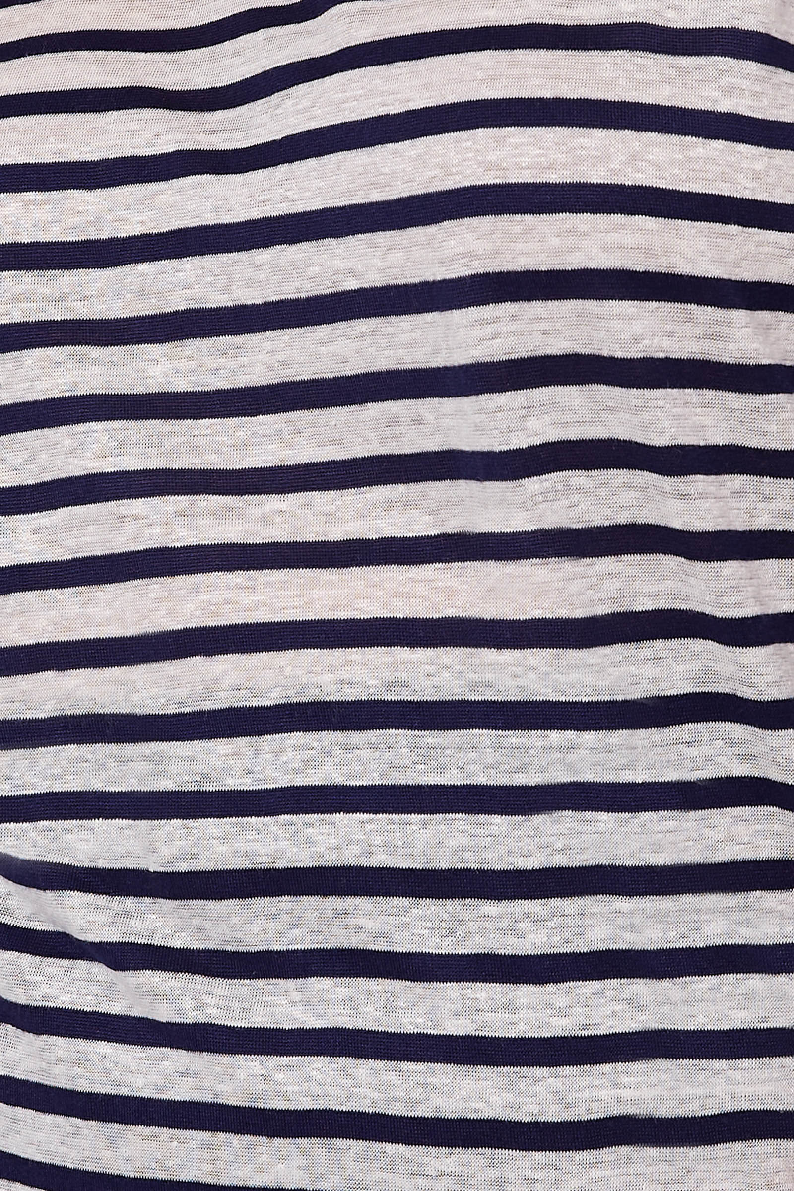 Intrepid Stripe Tshirt - Sapphire - eb&ive Clothing - Top Tshirt 3/4 Sleeve Linen