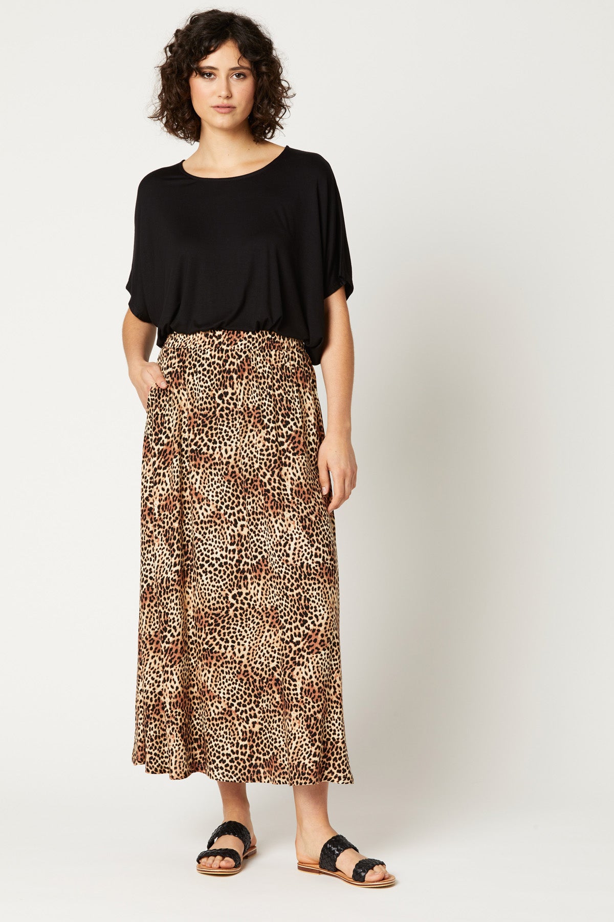 Tribal Skirt - Cheetah - eb&ive Clothing - Skirt Maxi