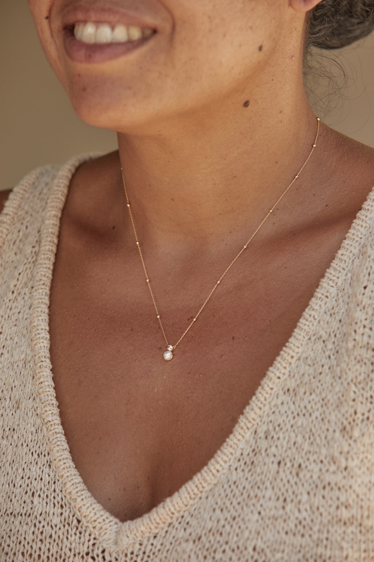 Instinctive Necklace - Pearl - eb&ive Necklace