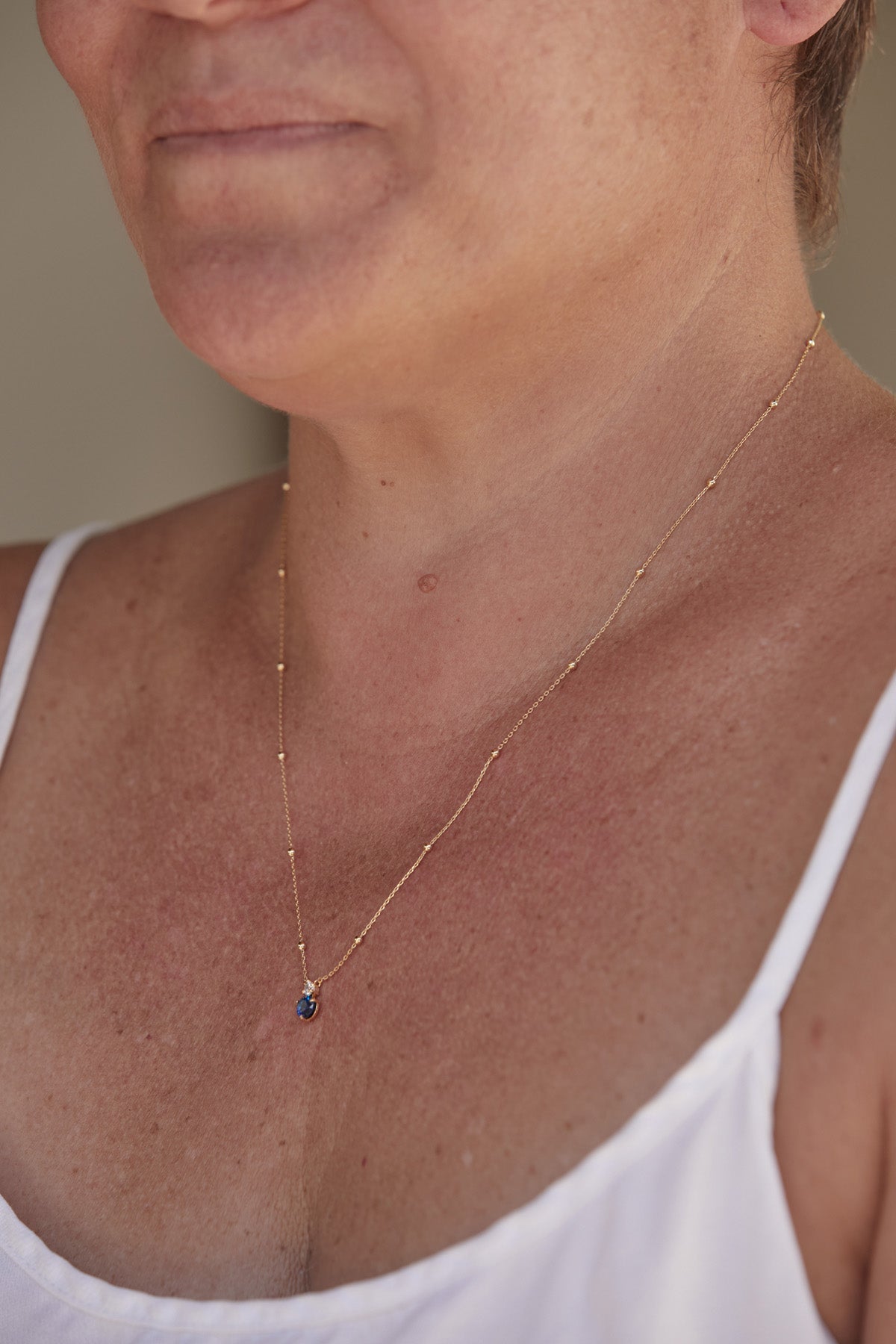 Instinctive Necklace - Sapphire - eb&ive Necklace
