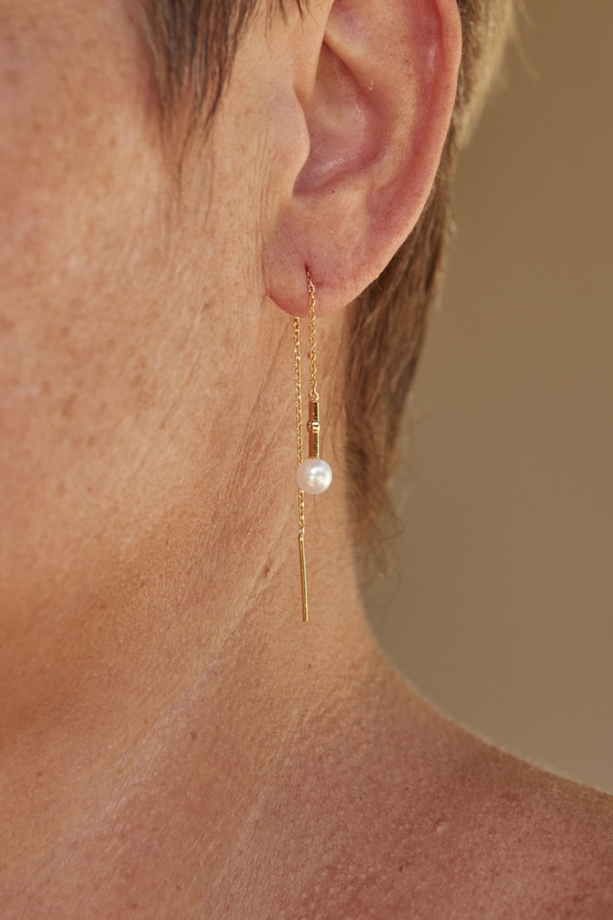 Legacy Earring - Pearl Chain - eb&ive Earring