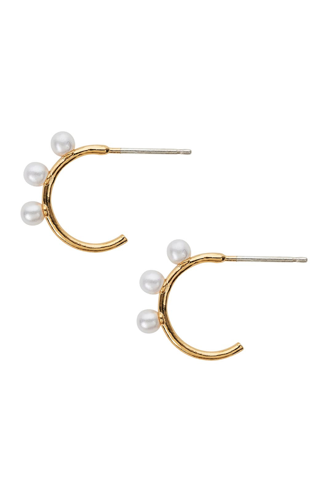 Heritage Earring - Pearl Hoop - eb&ive Earring