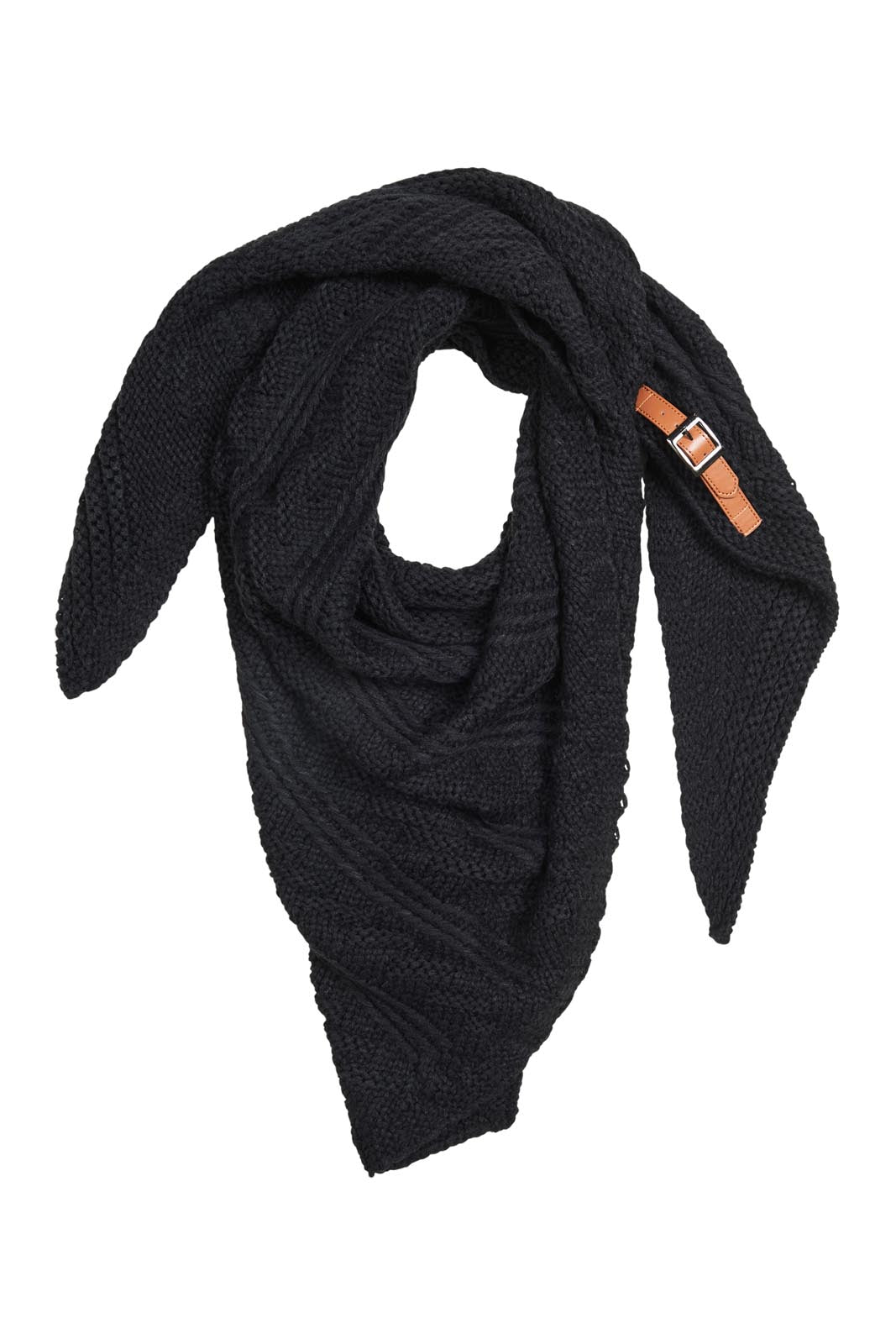 Sepia Cable Scarf - Ebony - eb&ive Scarves