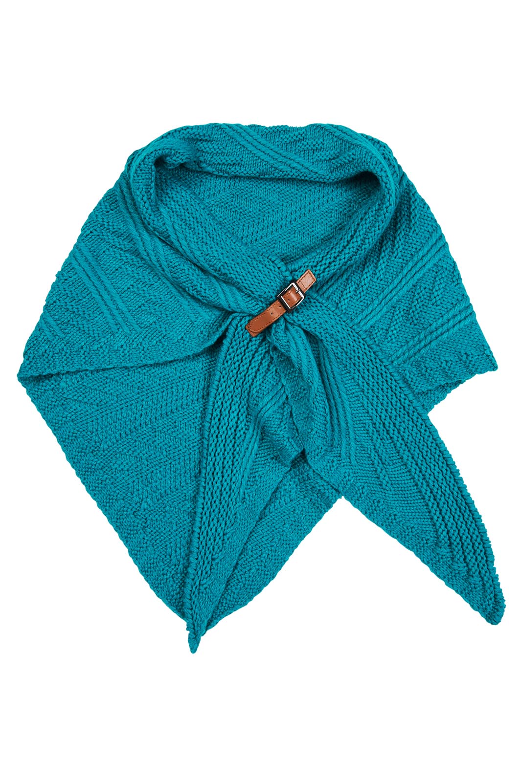 Sepia Cable Scarf - Teal - eb&ive Scarves