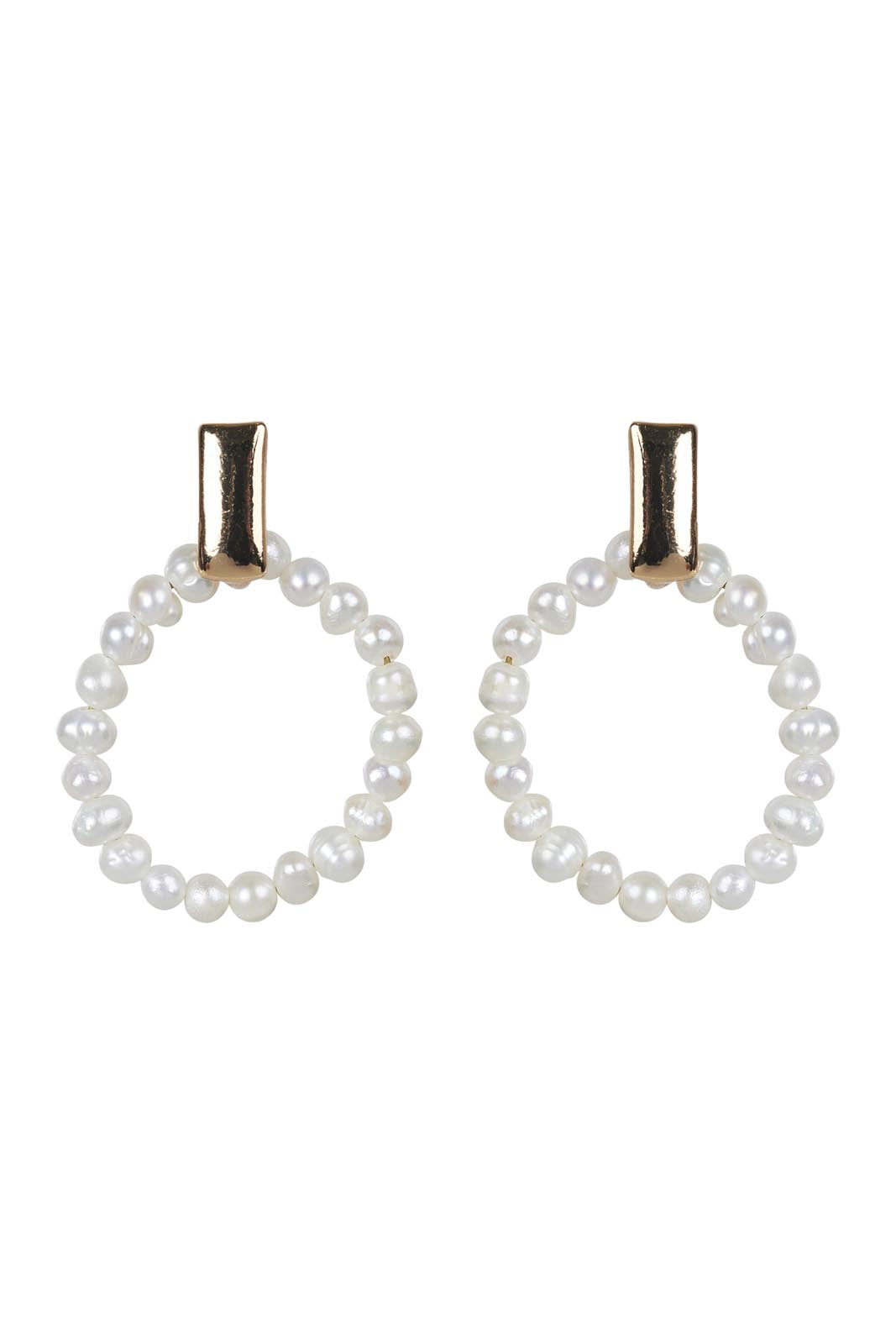 Capella Drop Earring - Pearl Round - eb&ive Earring