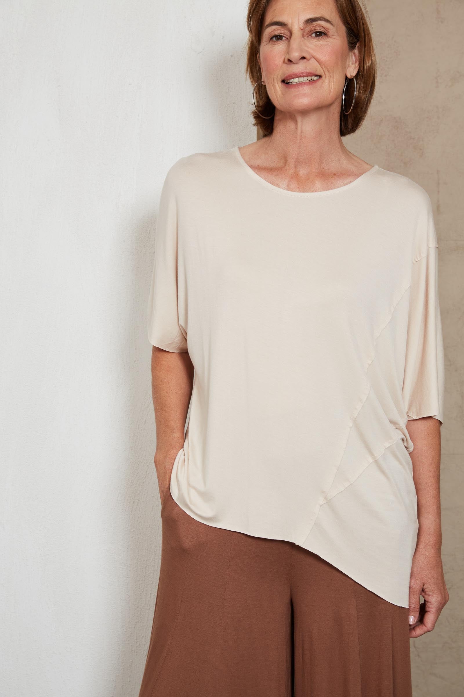 Zinnia Tshirt - Tusk - eb&ive Clothing - Top Tshirt S/S