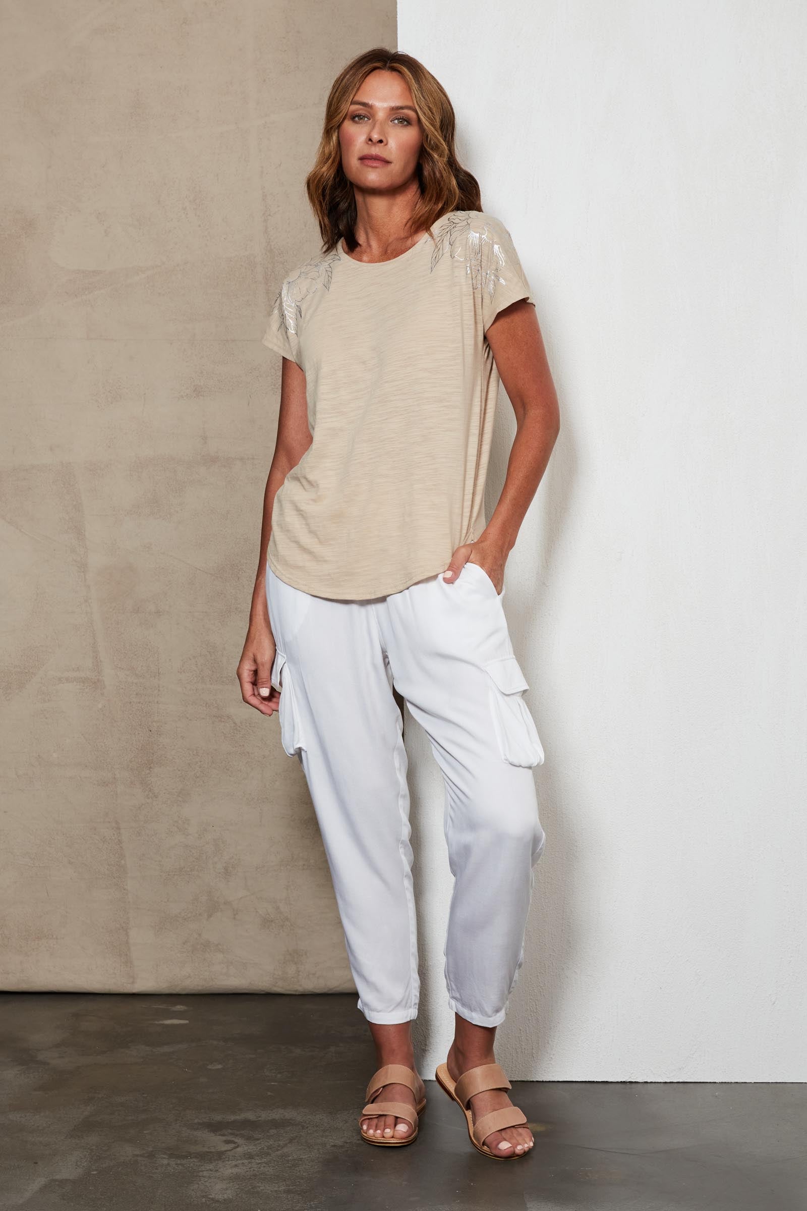Marra Tshirt - Tusk - eb&ive Clothing - Top Tshirt S/S