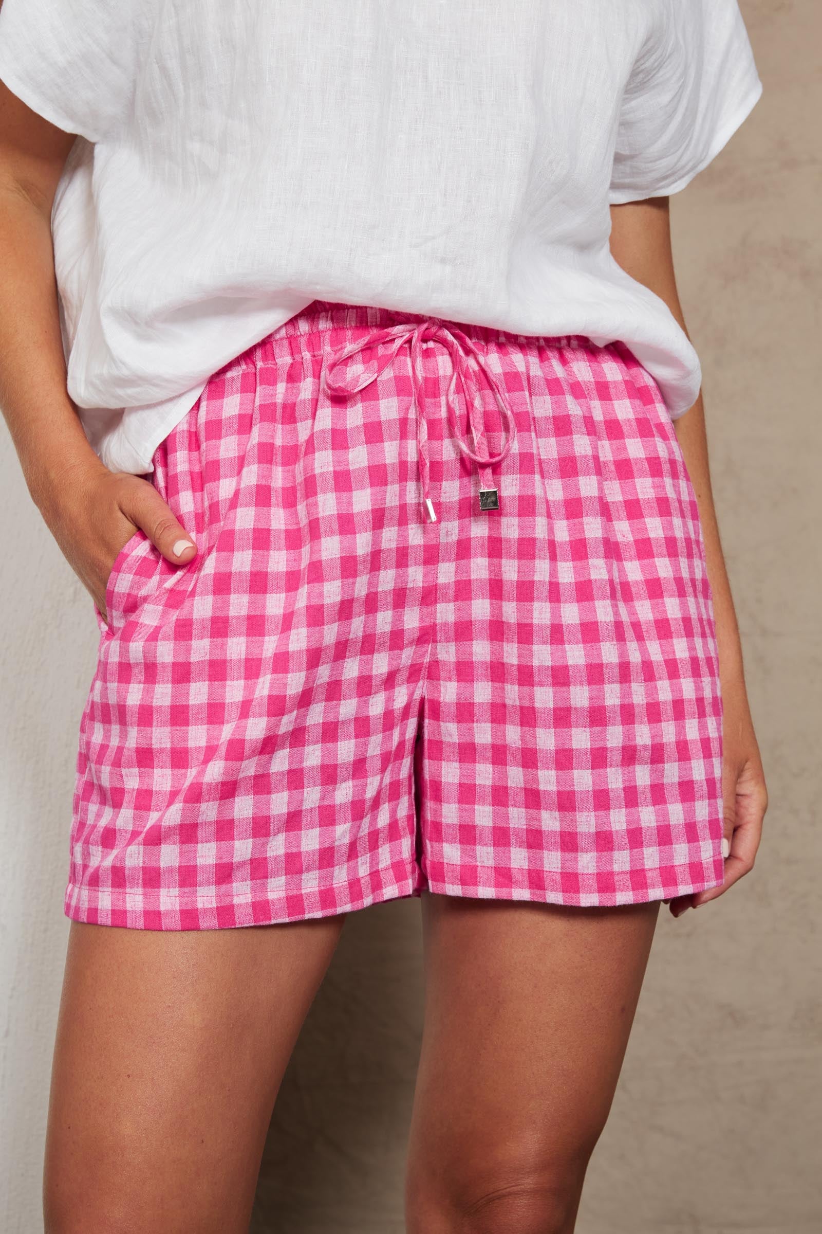 Mimosa Short - Candy - eb&ive Clothing - Short Linen