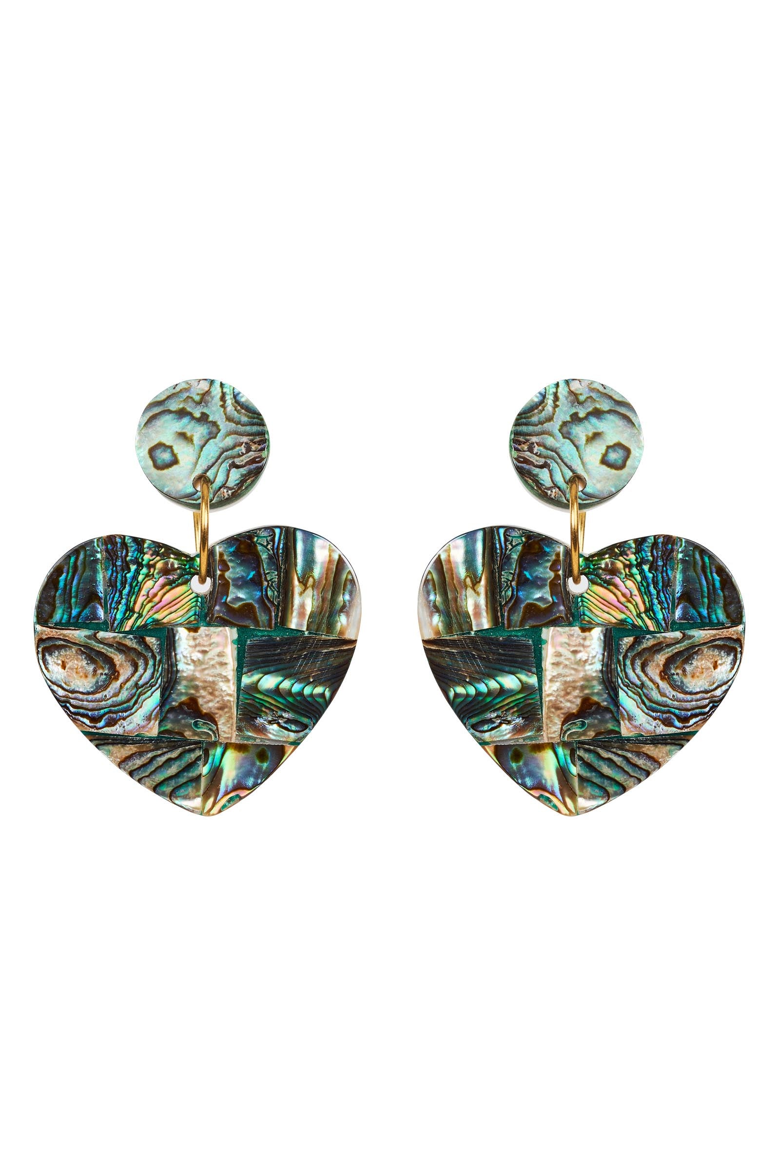 Soma Shell Earring - Paua - eb&ive Earring