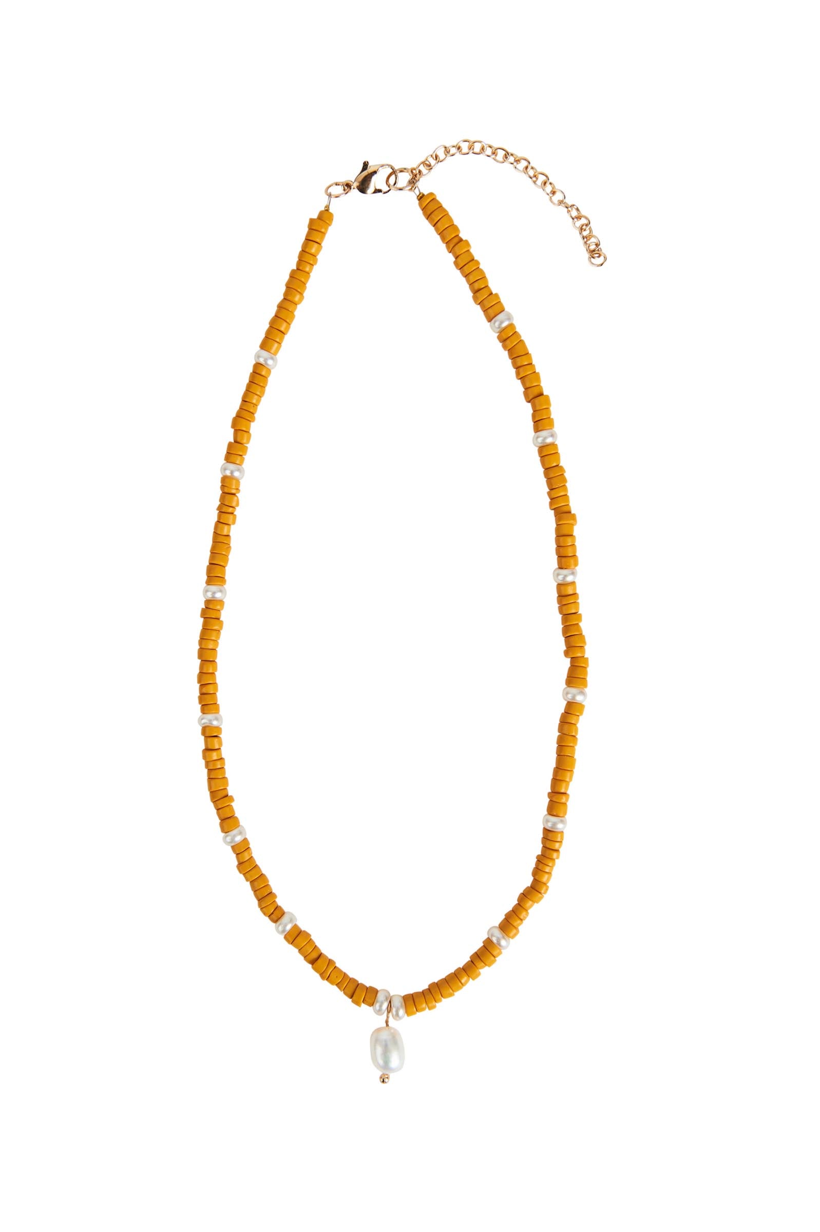 Mimosa Beaded Necklace - Honeycomb - eb&ive Necklace
