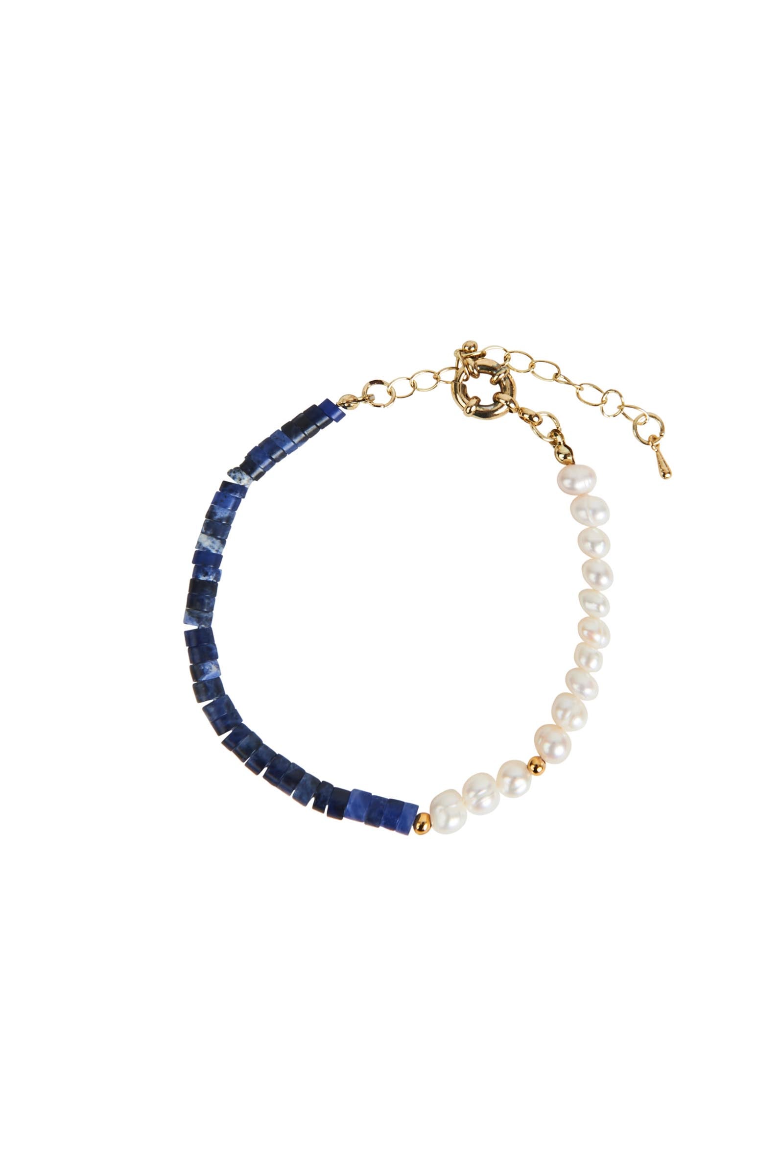 Plumeria Pearl Bracelet - Indigo - eb&ive Bracelet