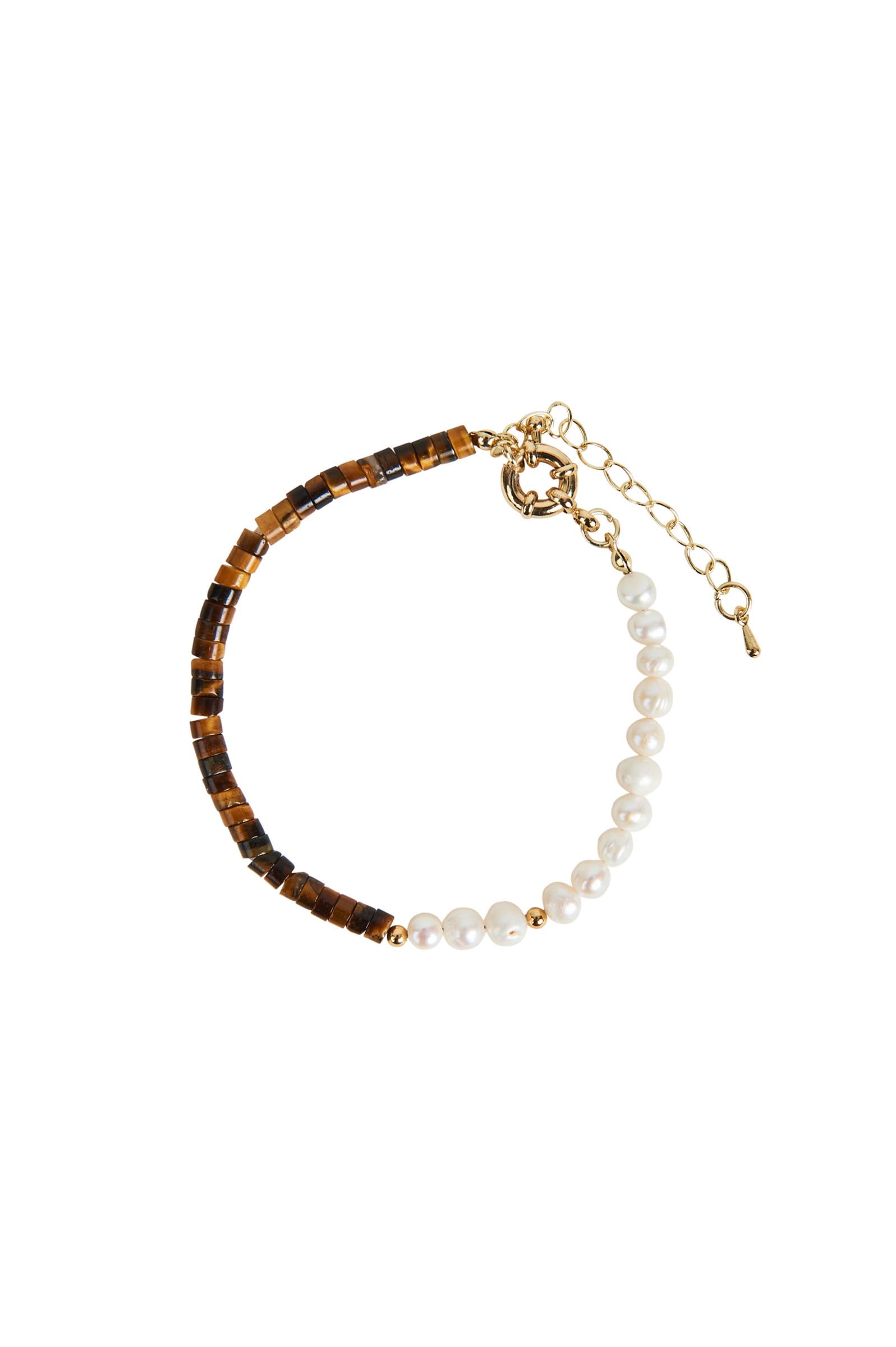 Plumeria Pearl Bracelet - Mocha - eb&ive Bracelet