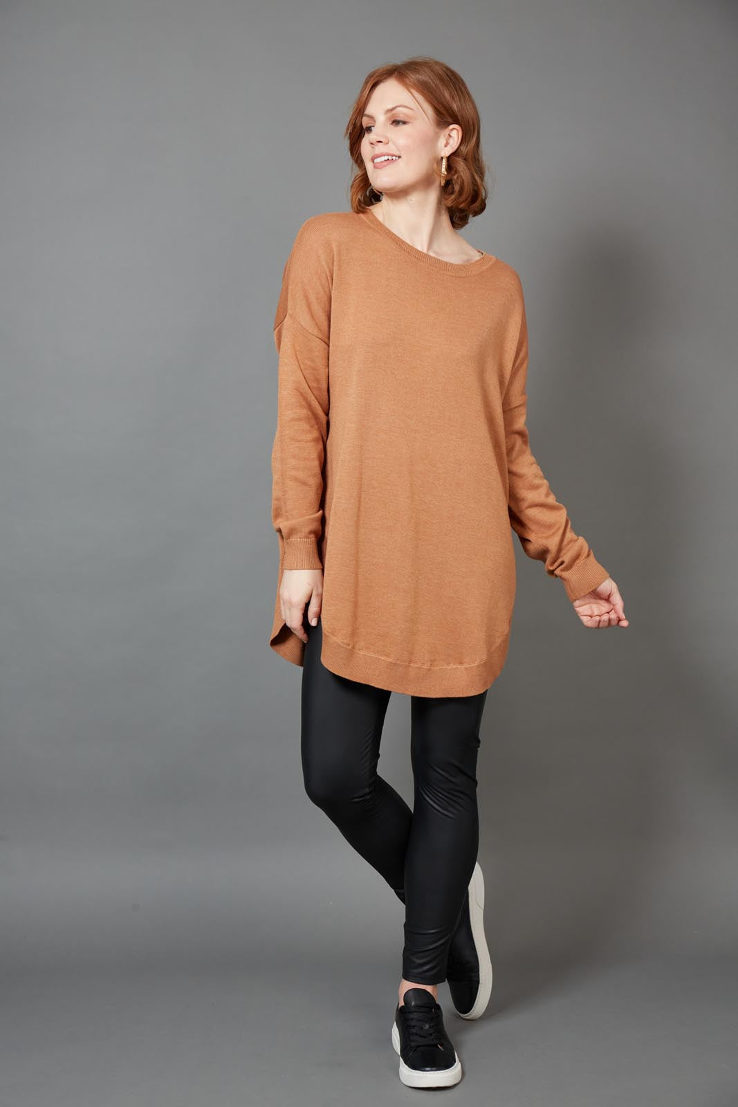 Cleo Jumper - Caramel - eb&ive Clothing - Knit Jumper One Size