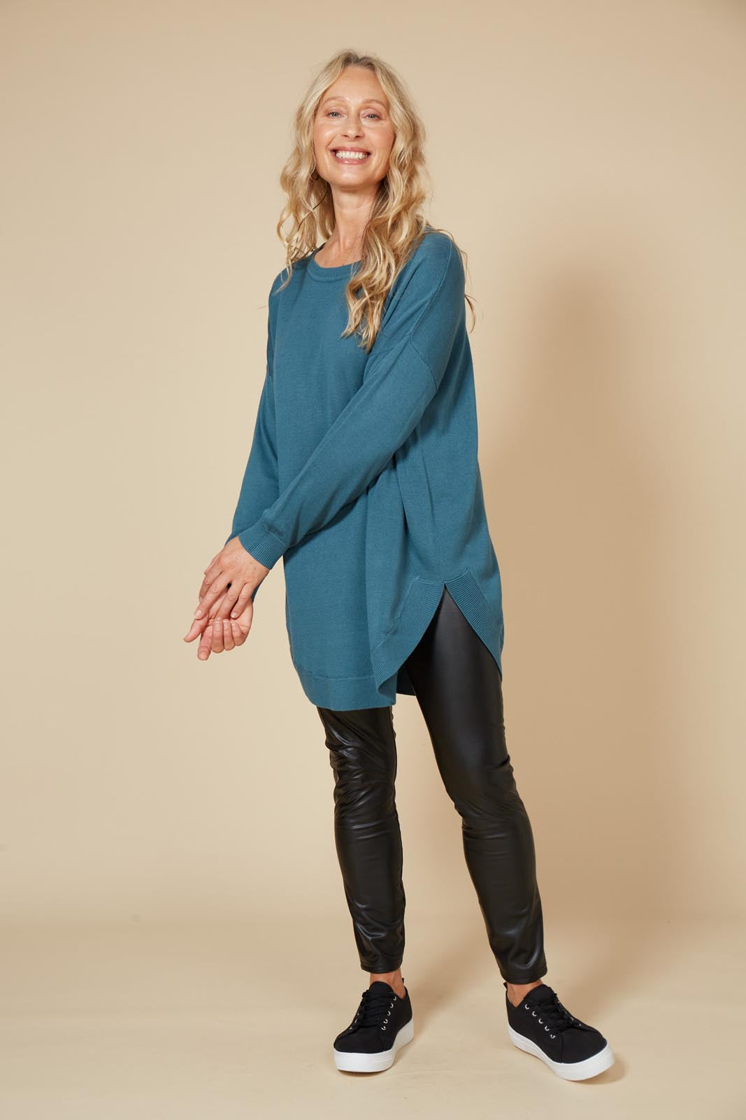 Cleo Jumper - Teal - eb&ive Clothing - Knit Jumper One Size