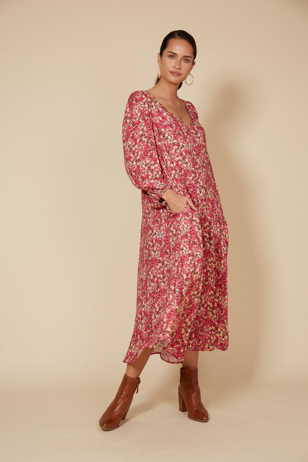 Milli Maxi - Rose Ditsy - eb&ive Clothing - Dress Maxi