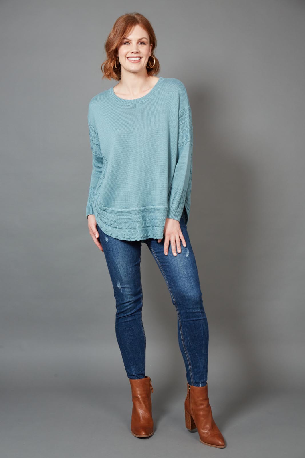 Poppy Knit - Teal - eb&ive Clothing - Knit Jumper One Size