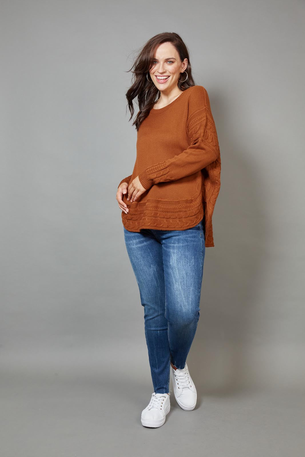 Poppy Knit - Cinnamon - eb&ive Clothing - Knit Jumper One Size