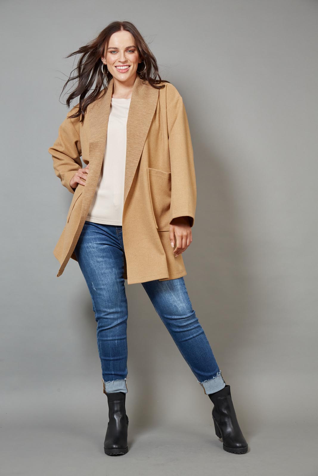 Klein Duster Coat - Camel - eb&ive Clothing - Jacket